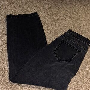 Ettelo Women's  Black Jeans used wider leg